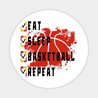 Eat Sleep Basketball Repeat Magnet